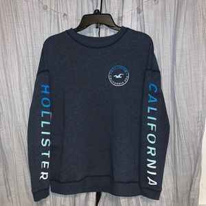 Navy Blue Hollister Crew Neck